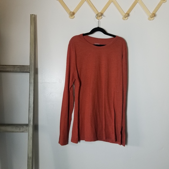 TIME AND TRU LONG SLEEVE RUST SHIRT SIZE MEDIUM - Picture 1 of 6